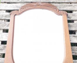 miroir art deco en bois 88x69 cm