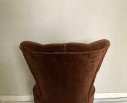 Fauteuil crapaud velours
