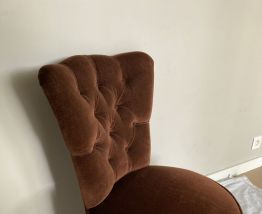 Fauteuil crapaud velours