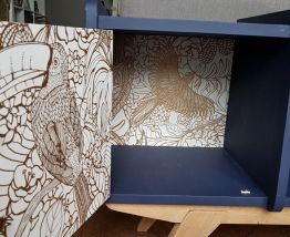 Meuble entrée ou petite coiffeuse Vintage