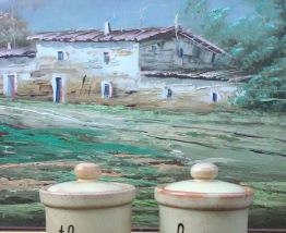 Série de pots de conservation en grès 