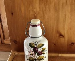 Bouteille céramique avec bouchon vintage 