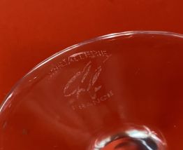 2 verres cristal martini, coctail, champagne