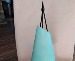 Lampe à poser VERRE VINTAGE modèle Teepee