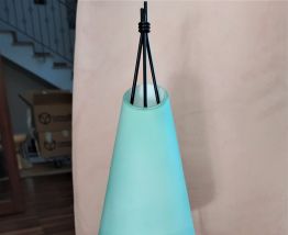 Lampe à poser VERRE VINTAGE modèle Teepee