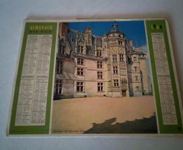 Calendrier Almanach des PTT du gers 1966