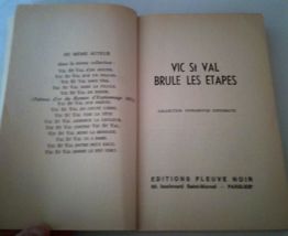 Livre Vic St Val brûle les étapes