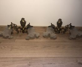 Lot lustre + appliques 