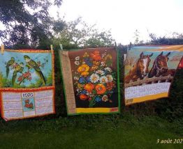 Torchons calendriers Années 1973.1974.1976.1977.1979.1983 et