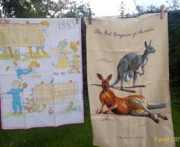 Torchons calendriers Années 1973.1974.1976.1977.1979.1983 et