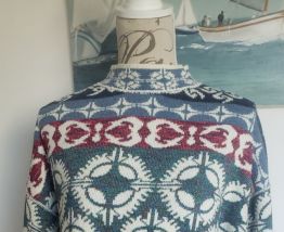Pull jacquart vintage