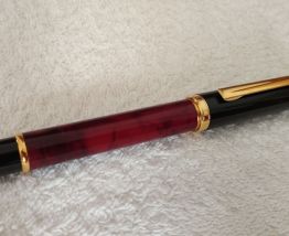 Stylo Bille Walk- Over Club Rouge Marbré Années 90