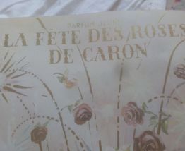 Publicité ancienne parfum Caron les roses