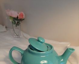 Théière vert turquoise