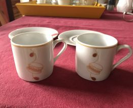 Lot de 2 tasses à café