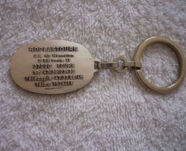 Porte-Clés  Bronze Argenté - Fabricant de Stylos Années 80