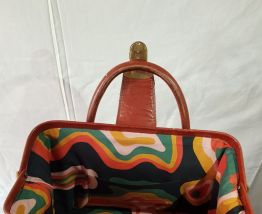 Saccoche en cuir année 50