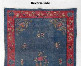 Tapis ancien Chinois Art Deco fait main, 1B924