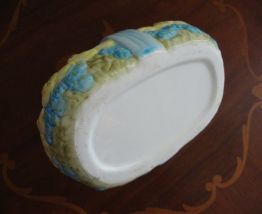 Vide poche vintage  en céramique déco poussins