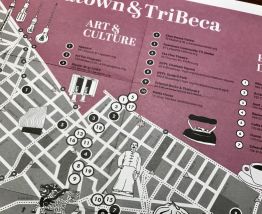 Illustration Map's Chinatown Tribeca New York