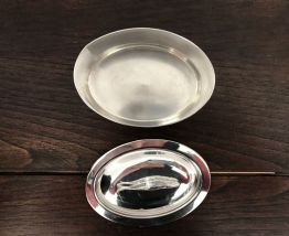 Mini Sardinière Métal argenté