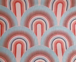 Rouleau papier peint texturé vintage style Verner Panton