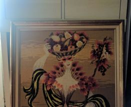 tapisserie  d'art " l'automne " de P. REY