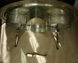 Plateau marocain en maillechort 