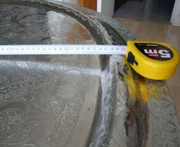 Plateau marocain en maillechort 