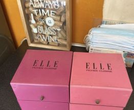 3 BOITES METAL ELLE (ROSE VIOLETTE ET BLEU)