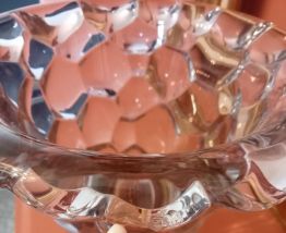 Vase cristal "nid d'abeille