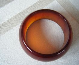 Bracelet jonc en bakélite Vintage 50'S 