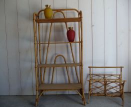 étagère en rotin