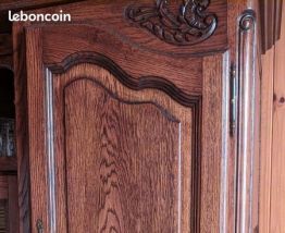 Grand Buffet Meuble Salon Vintage - Bois Massif