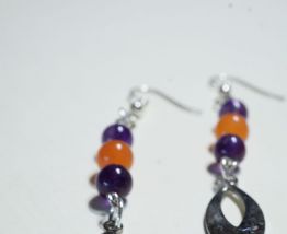 Boucle d'oreille Perle Améthyste/Aventurine