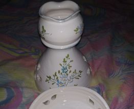 Brûle parfum faience d'art 