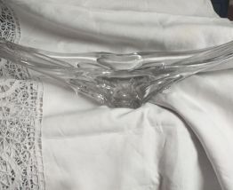 JOLIE COUPE A FRUIT EN CRISTAL ART DECO