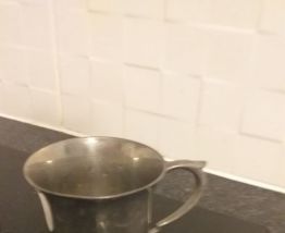 TIMBALE LEGAL  PIED DE DOUCHE ARGENTE