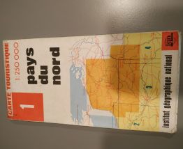 Carte touristique IGN 1 Pays du Nord 1975