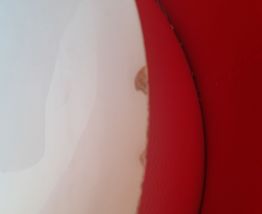 8 Assiettes  plates Badonviller. Modéle Océanie. Art déco.