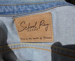 GILET JEAN SCHOOL RAG STYLE LEVIS VINTAGE 70 BLEU T 34-36 