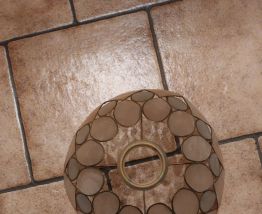 Plafonnier suspension lustre en nacre ANNEE 50 VINTAGE