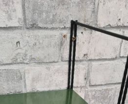 ÉTAGÈRE MURALE VINTAGE 1950 / 60 / 70  montant noir   24x58 