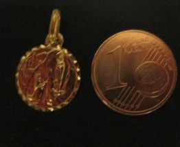 1 Médaille dorée : lourdes au dos basilique petite médaille 