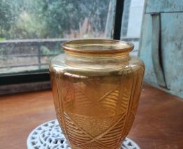 Vase vintage style Art déco, ambre