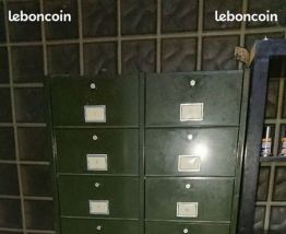 Meuble clapier staford vintage industriel