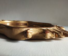 miroir en bois doré