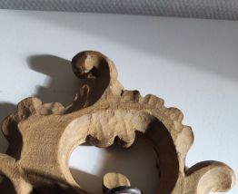 miroir en bois doré