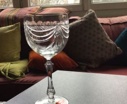 6 verres à vin en cristal