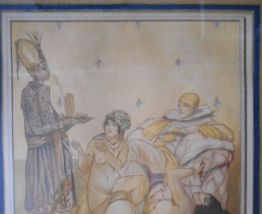 Andre LAMBERT. la gourmandise. art DECO. sept péchés capitau